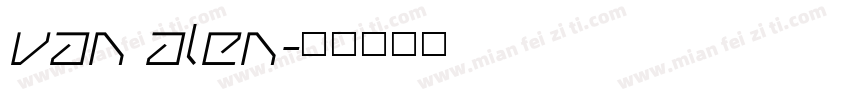 van alen字体转换